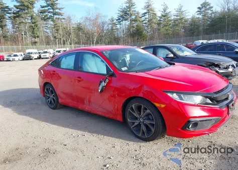 2020 Honda Civic Sport из США, поврежденный, VIN 2HGFC2F81LH563151